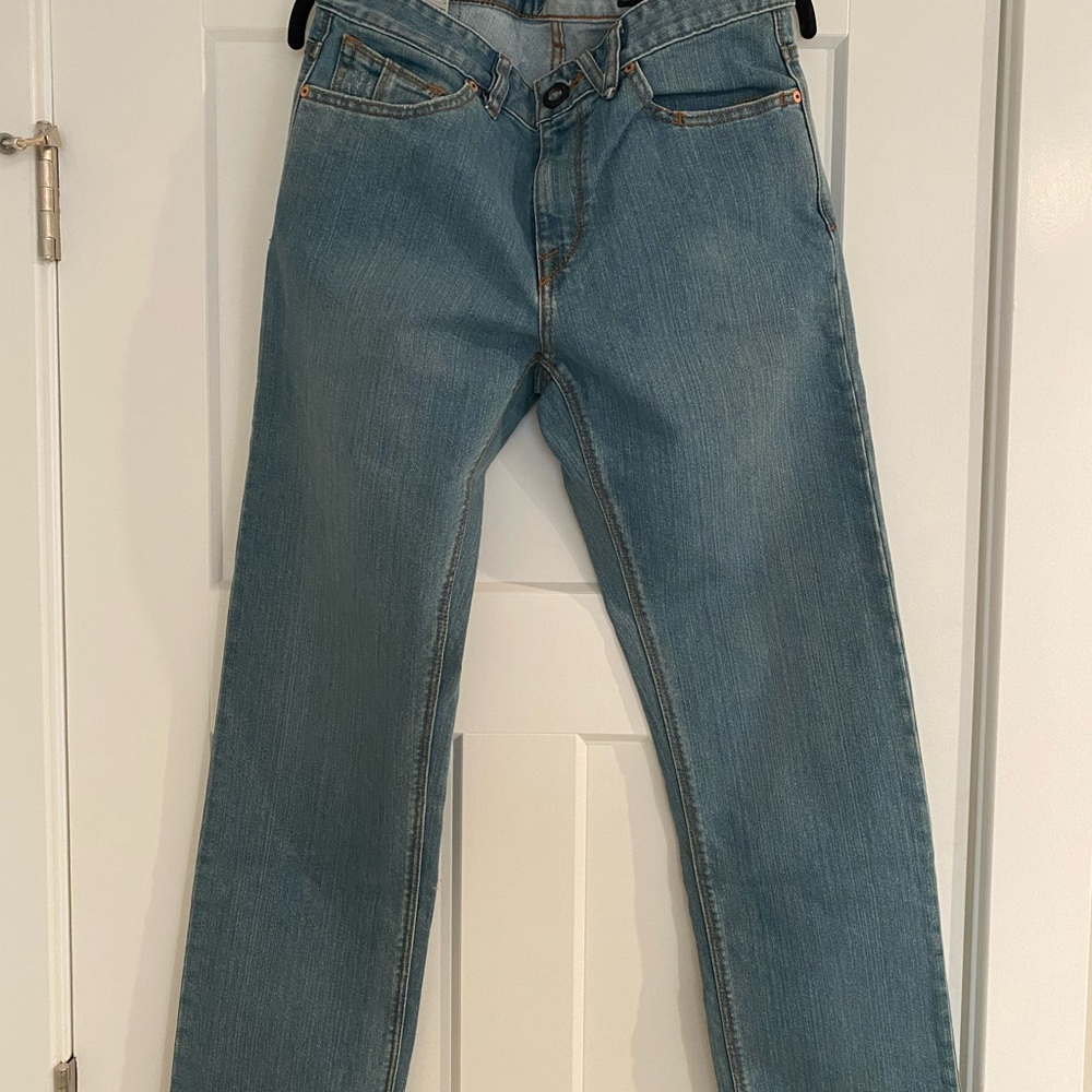 Volvcom Men's Kinkade Classic Straight Leg Jeans - Light Blue